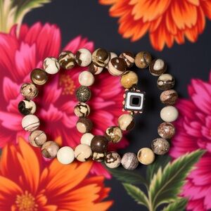 🆕 10mm Australian Zebra Jasper Bracelet